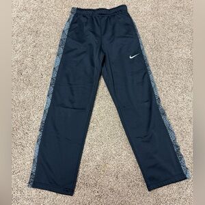 Boys Nike Black dri fit pants with accents